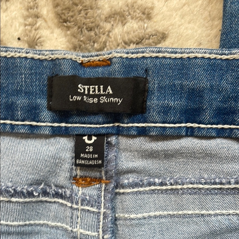 True Religion Stella Low Rise Women's Blue Jeans NWT - Picture 5 of 6
